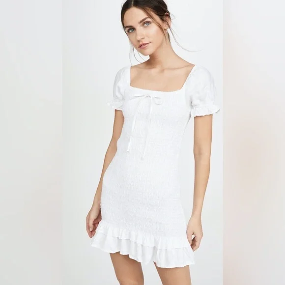 Faithfull The Brand Cette Mini Dress - White